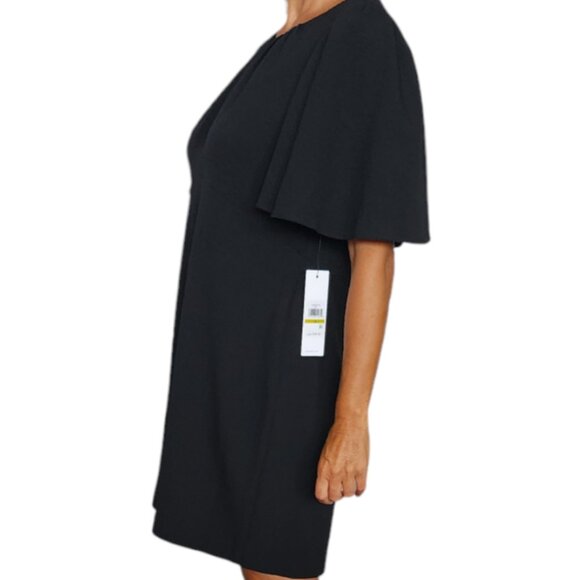 CALVIN KLEIN Women's Flutter Sleeve Black Romper , Plus Size, Size 14 - Picture 5 of 6